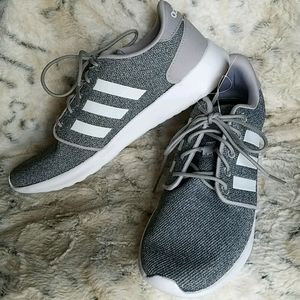 New - Adidas QT Racer Grey Tweed Running Shoes!